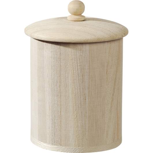 Wooden box H8,5cm ø 6,5cm lid